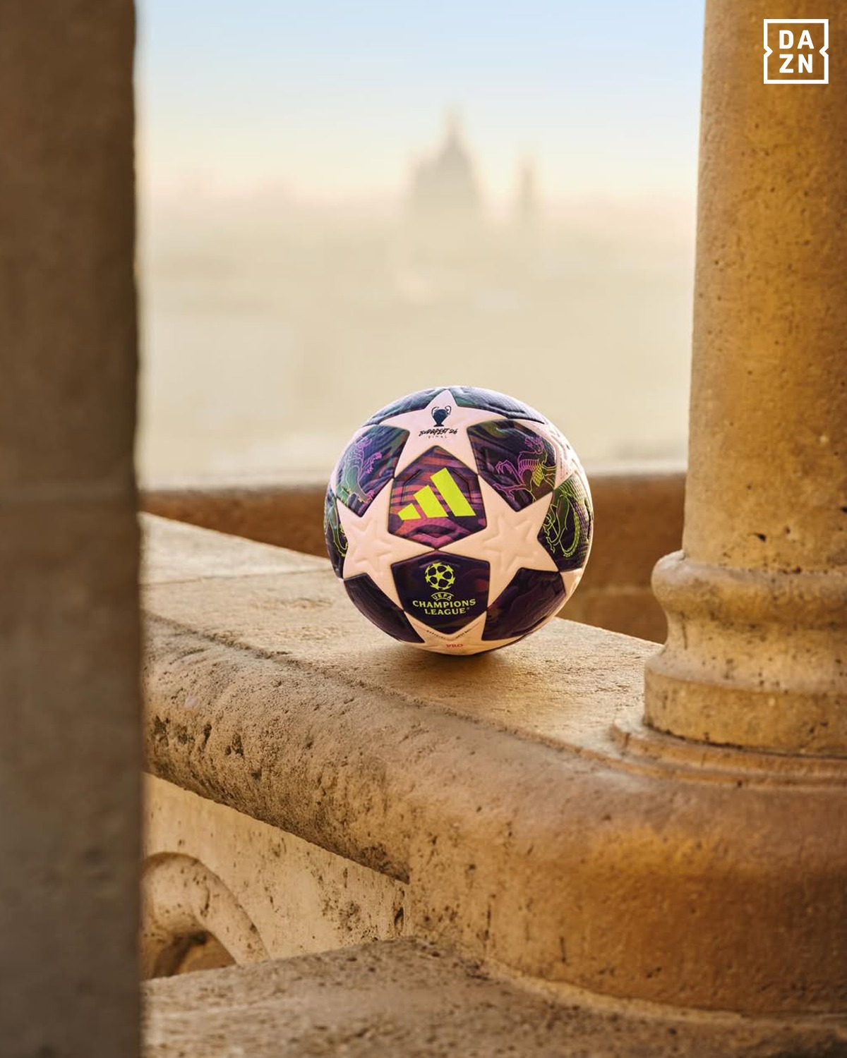 A first look at the ball that'll take centre stage in Budapest