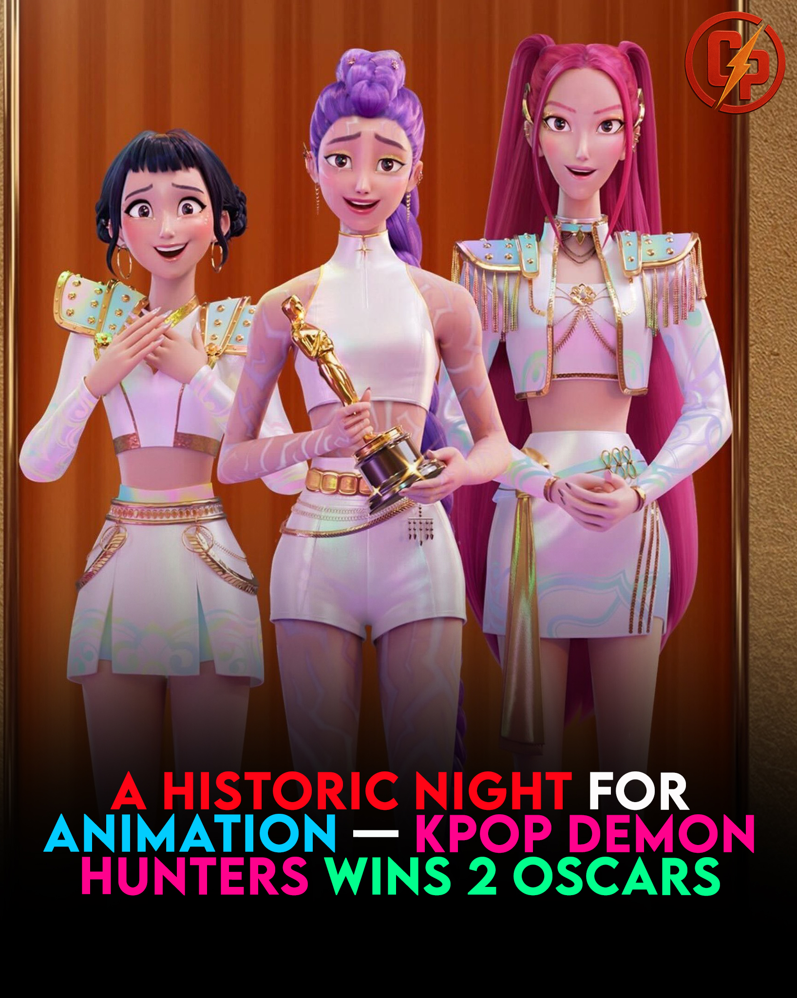 KPop Demon Hunters has officially won Best Animated Feature at the