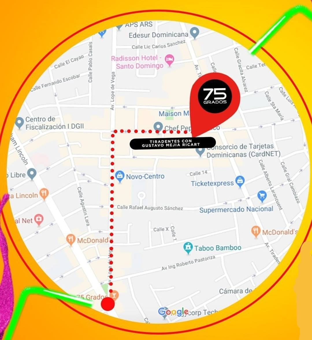 75 Grados - Croqui de como llegar a nuestra nueva casa!...
