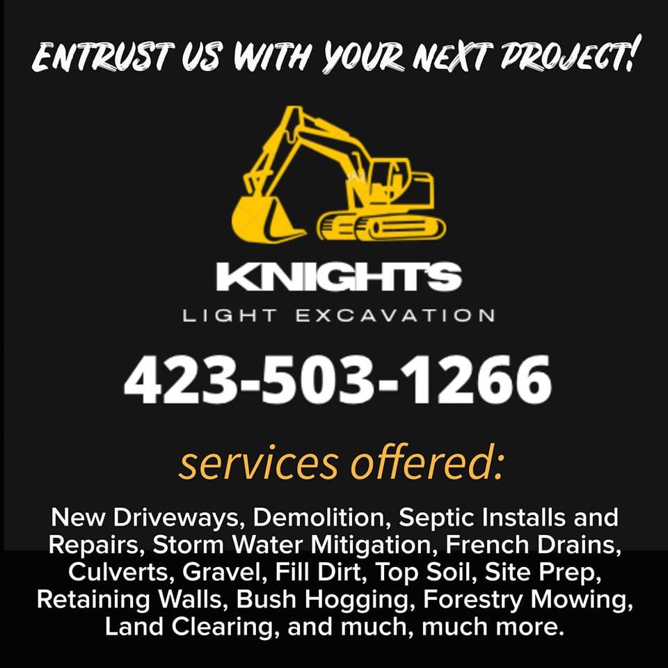 Knight's - Septic Field Line Install. Give us a call. 423-503-1266 ...