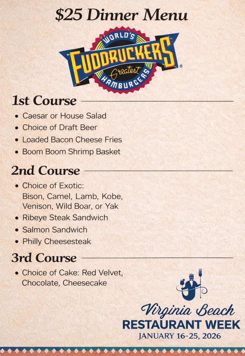Fuddruckers Virginia Beach... - Fuddruckers Virginia Beach