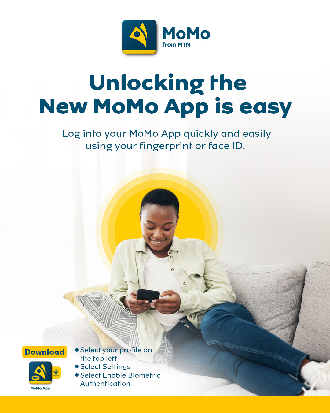 Secure your MoMo App with fingerprint... - MoMo From MTN ZM | Facebook
