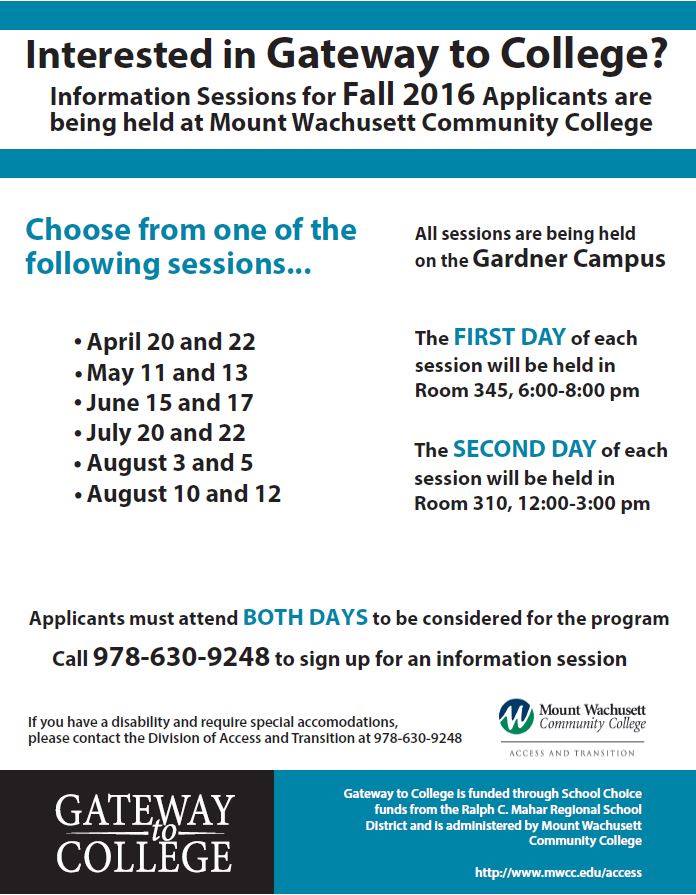 Gateway to College - MWCC