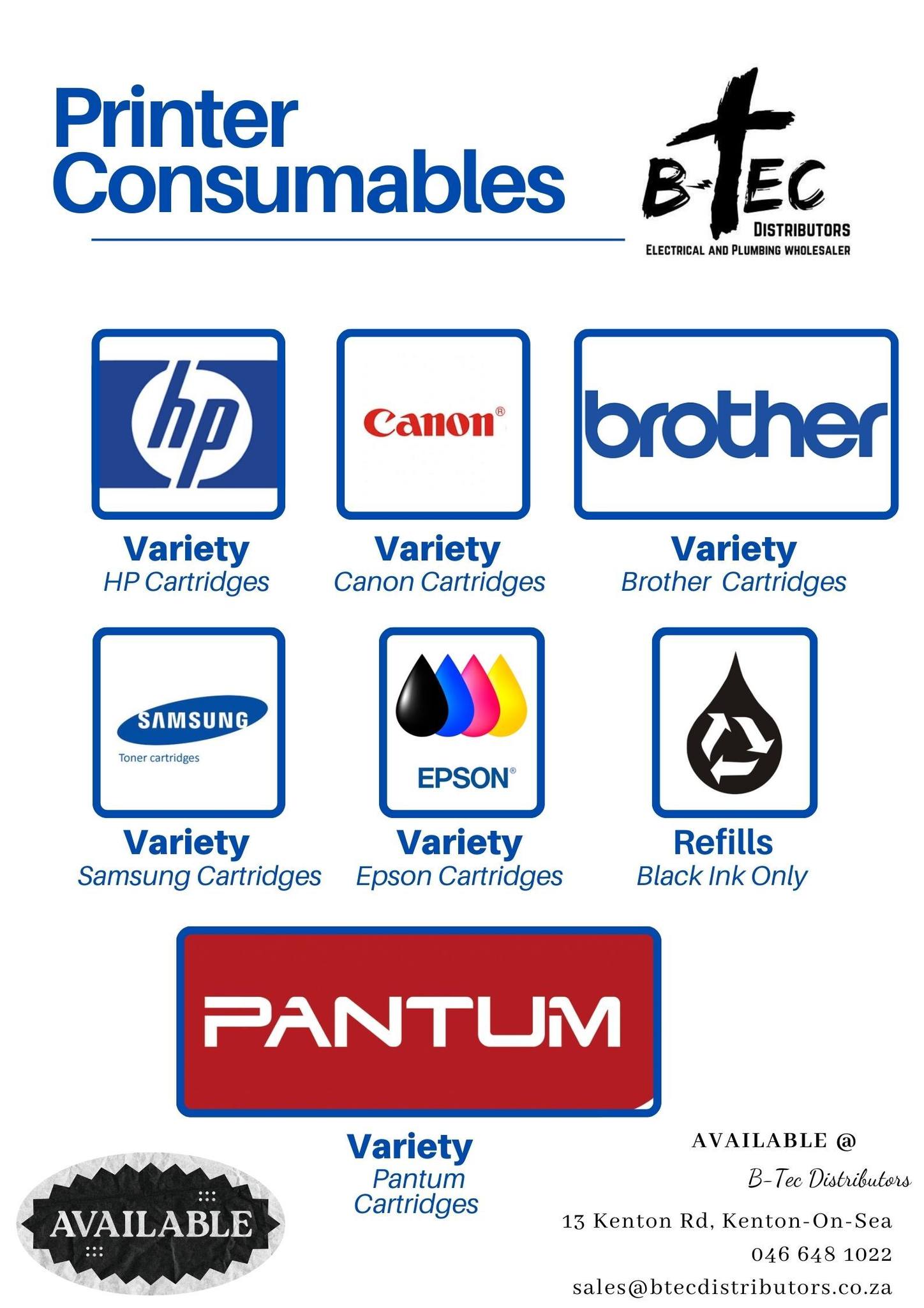 B-tec Distributors Marketing | Kenton on Sea
