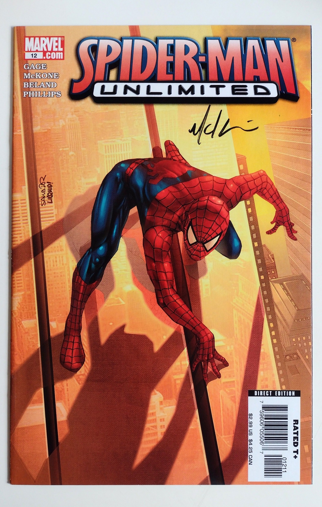 Another Random From The Boxes. Spider-Man Unlimited #12. Signed By