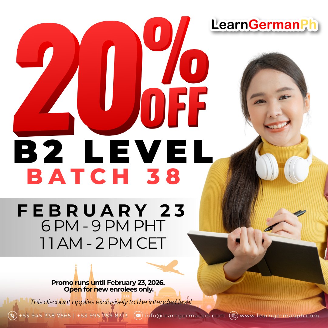 Learn - 🇩🇪 Advance to B2 with 20% OFF! 🇩🇪 Ready to level up your German ...