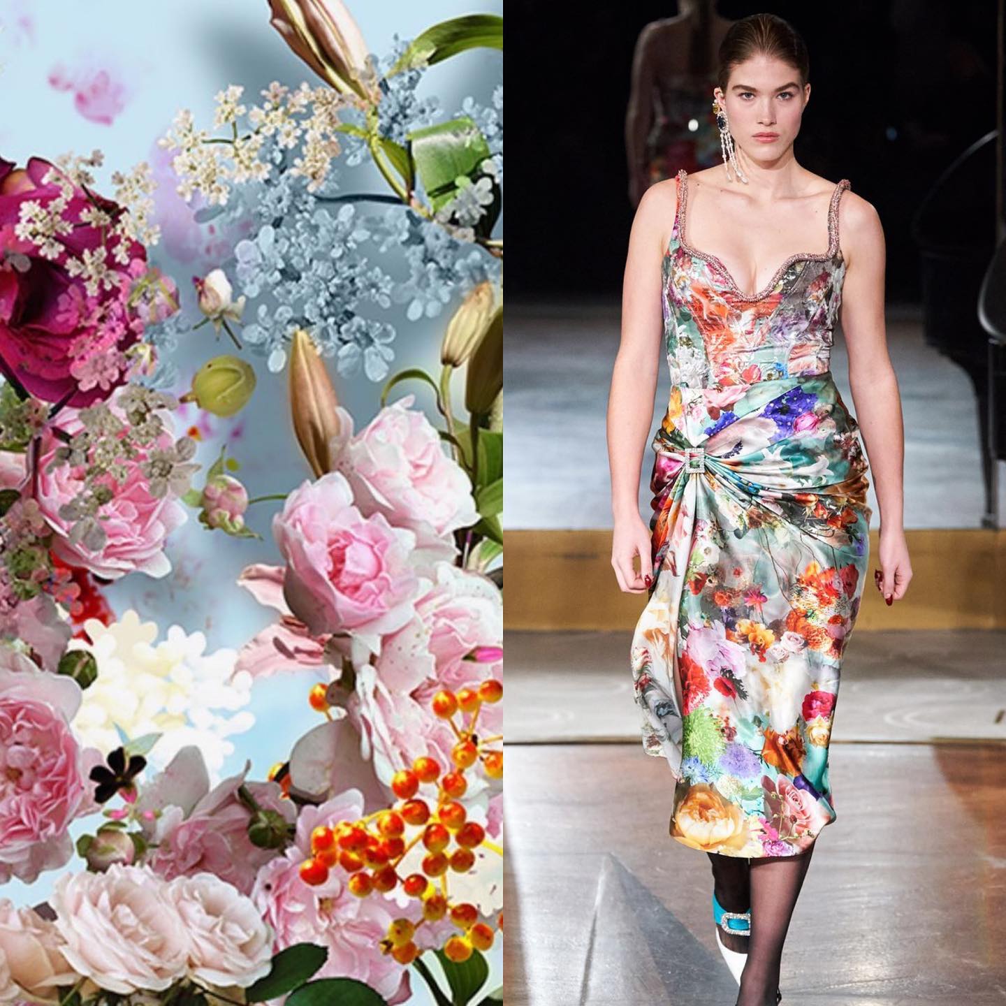 Freshly cut flowers and face-framing trim. Discover the new Etro 