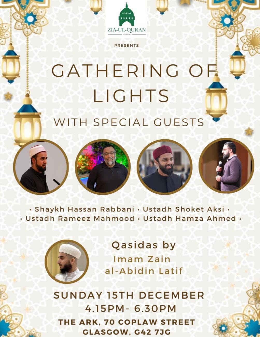 Ark - Tomorrow at Ark Glasgow Zia-Ul-Quran Events are proud to present ...