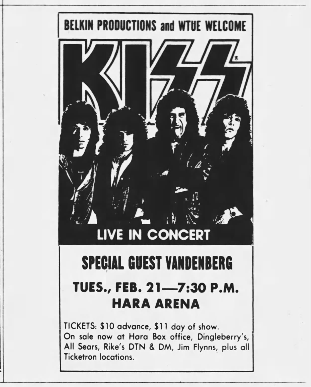 On this date in 1984: The 'Lick It Up' world tour brought KISS to