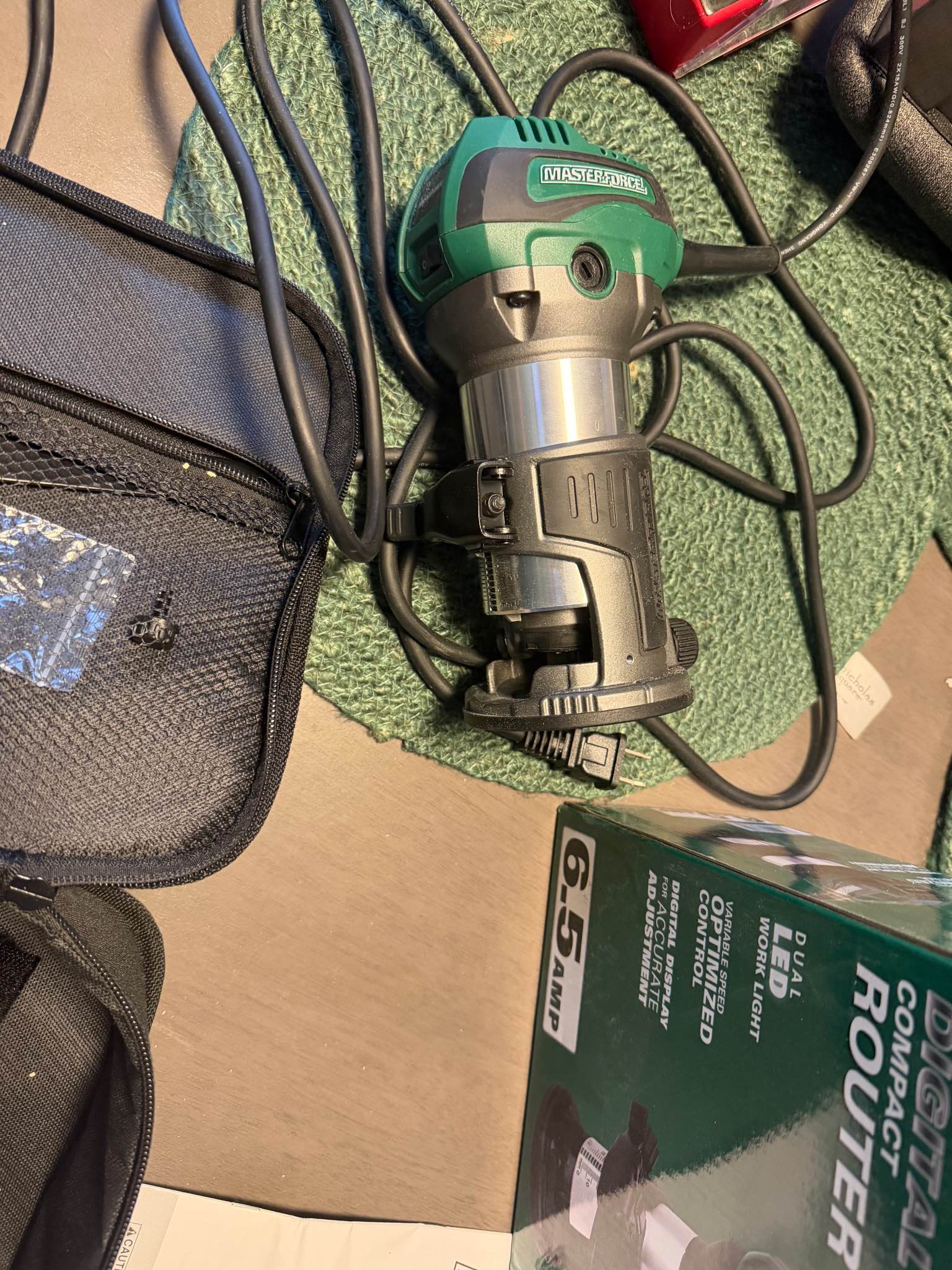 Masterforce digital compact router and bit set - Routers - Waverly ...