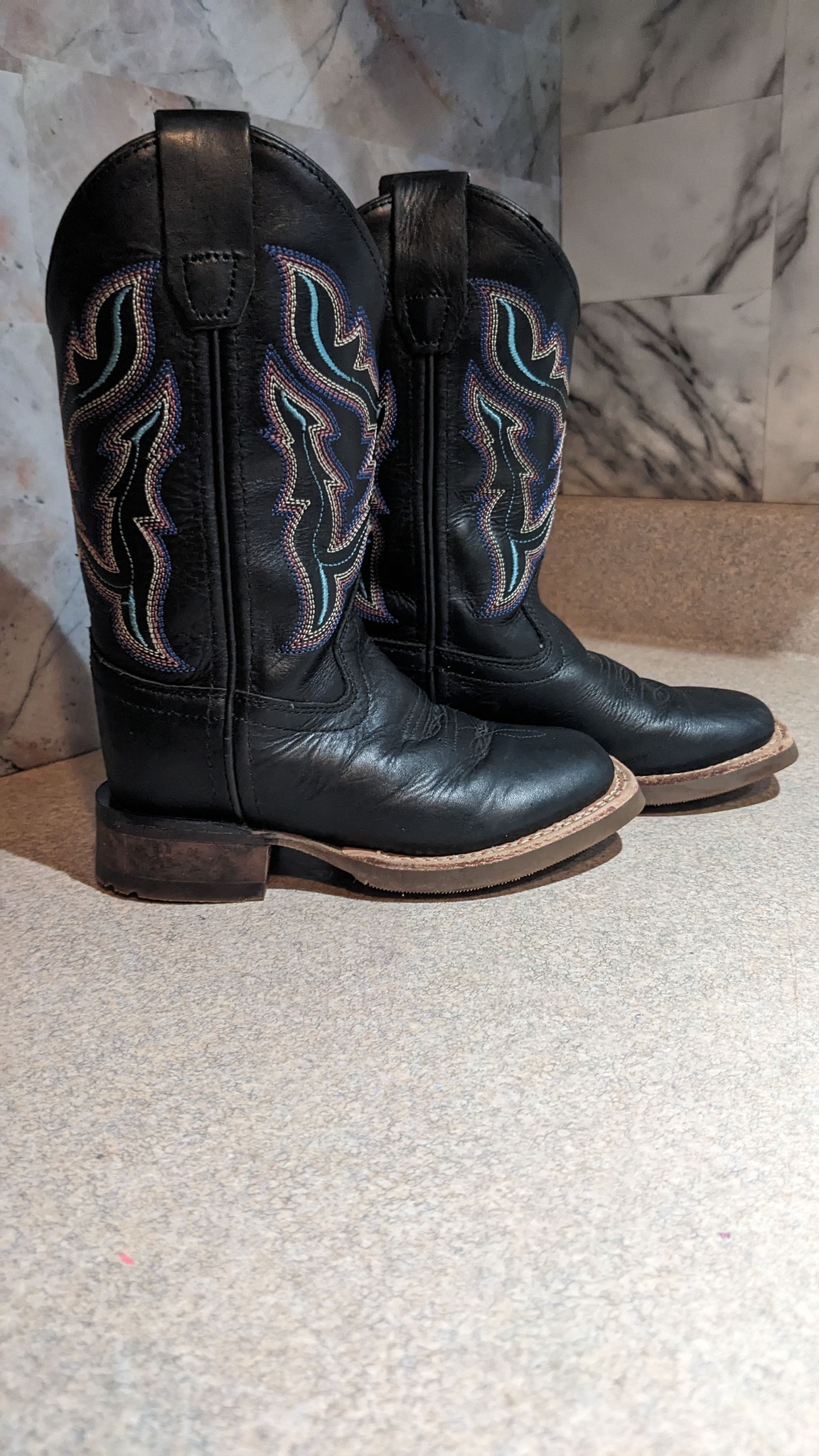Bottes Cowboy Cuir Neuves Pointure 9.5 - Style Western Marron, Marque Prime Tanning