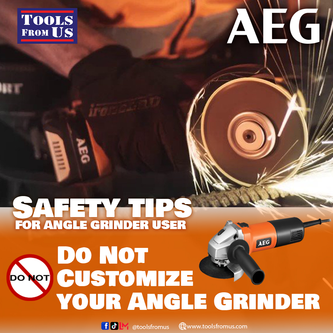 Tools - SAFETY TIPS for Angle Grinder User ⛔DO NOT CUSTOMIZE YOUR ANGLE ...