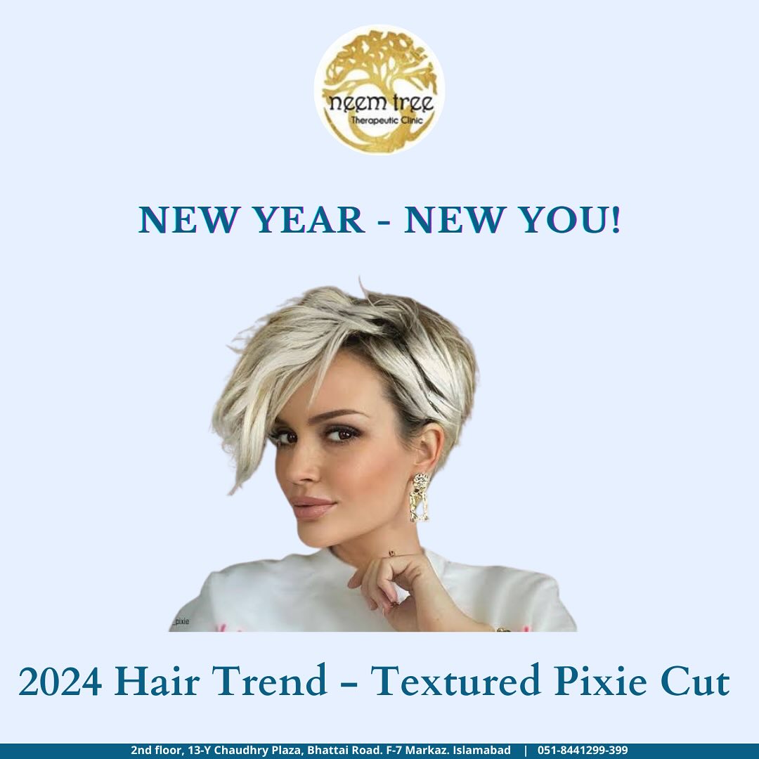 Neem Tree - The “textured pixie cut” is a notable trend...