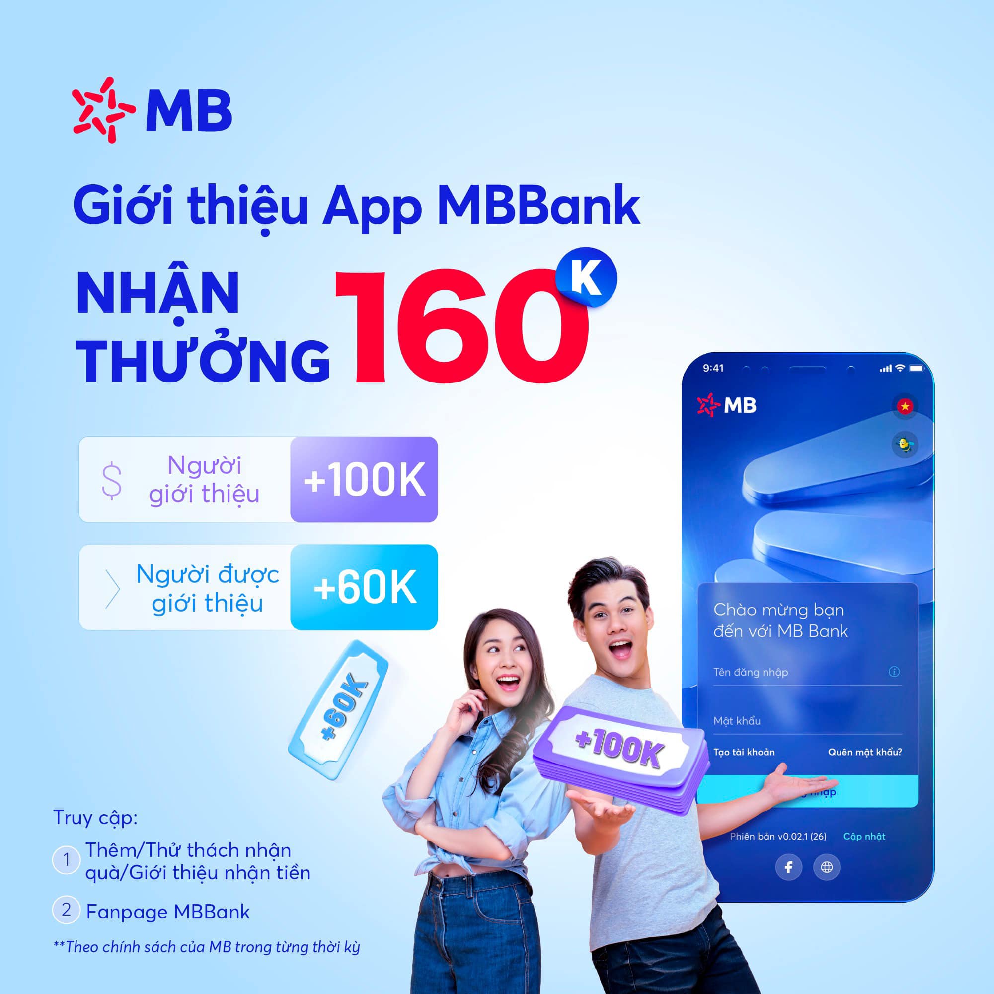 MBBank - 💸 GIỚI THIỆU APP MBBANK, NHẬN THƯỞNG 160K💸...