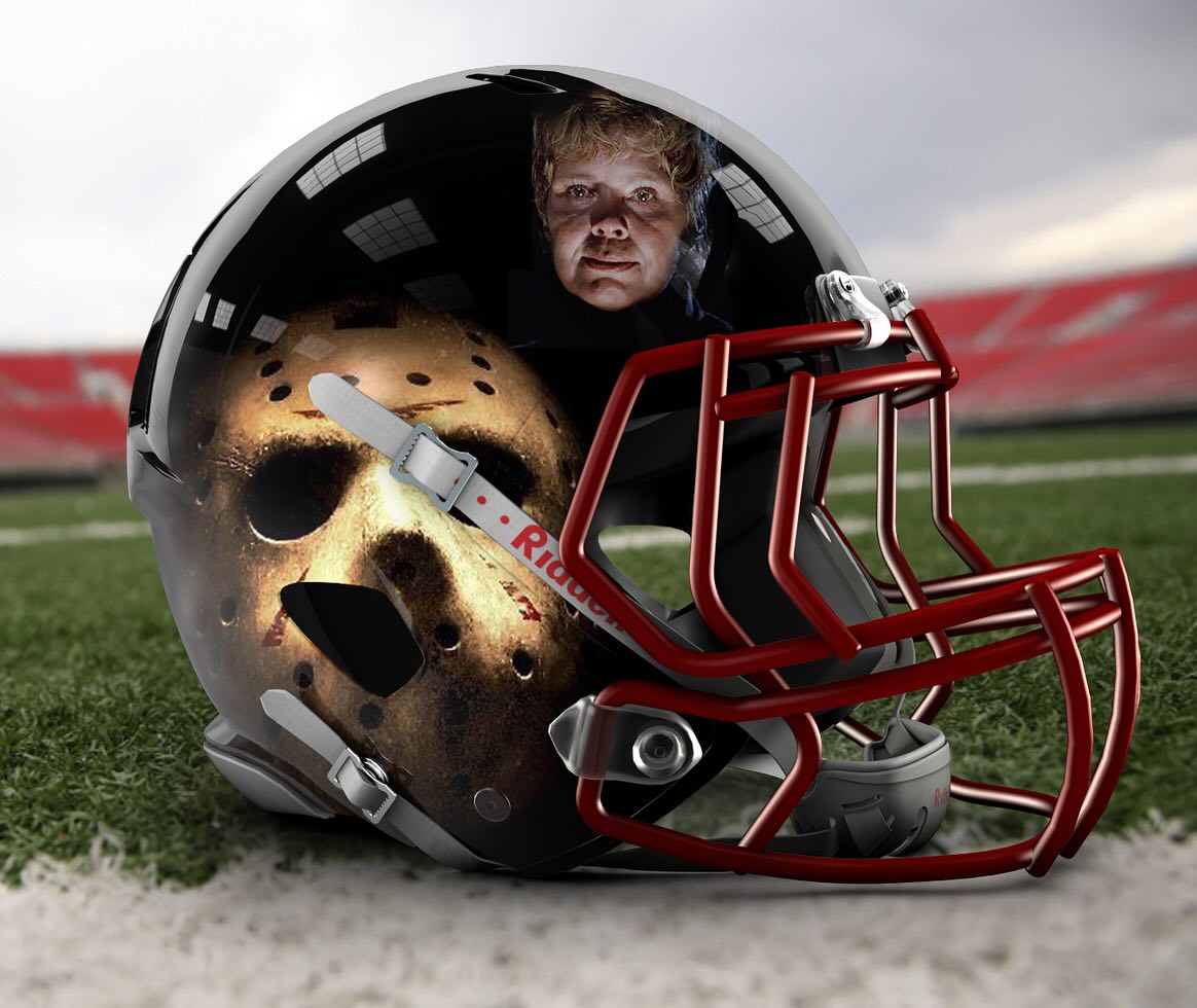 fantasy football helmets monster zombie Top Sellers T-Shirt | Fantasy Football Fantasy Life Men's Premium T-Shirt zombie guts undershirt Football Zombie - PvZ: Fusion