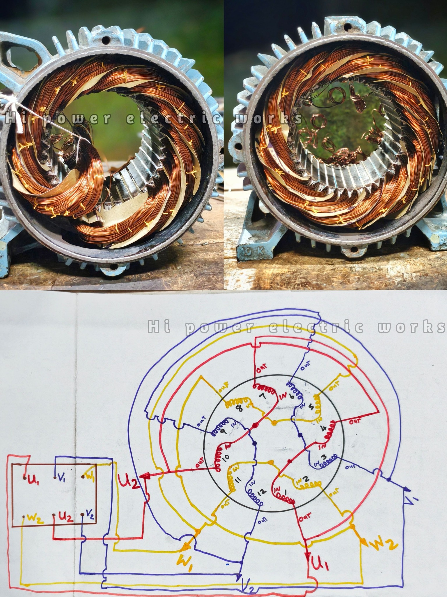Hi - 20 hp 1440 rpm 3 phase motor parallel connection diagram ...