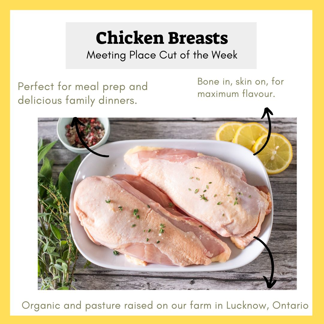 Image showcasing Meeting - Our cut of the week is our organic, pasture raised chicken ...