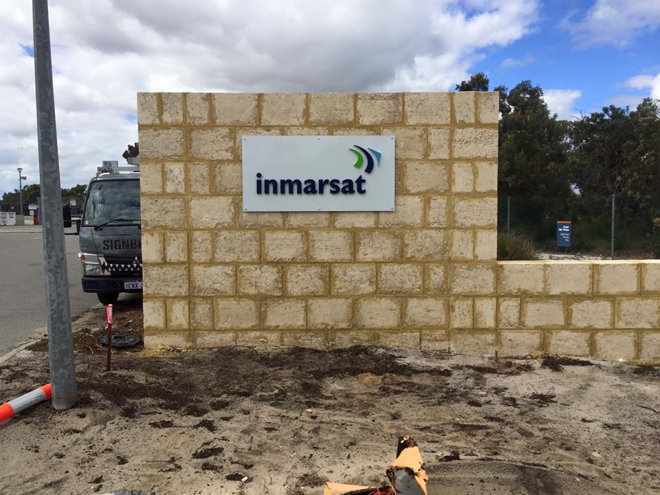 Signbiz WA - New entry signage for Inmarsat. Consists of...