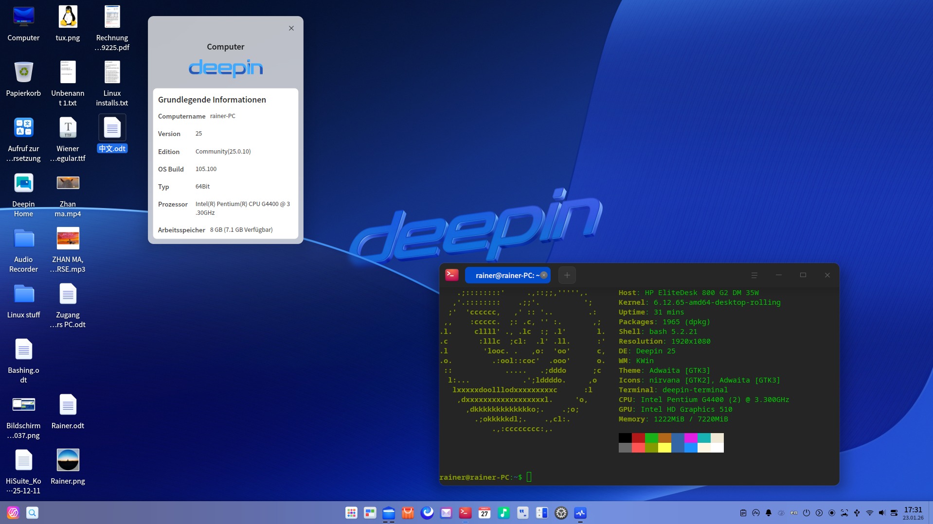 Deepin Linux OS Official | I tried the new 25.0.10 ISO image on my very ...