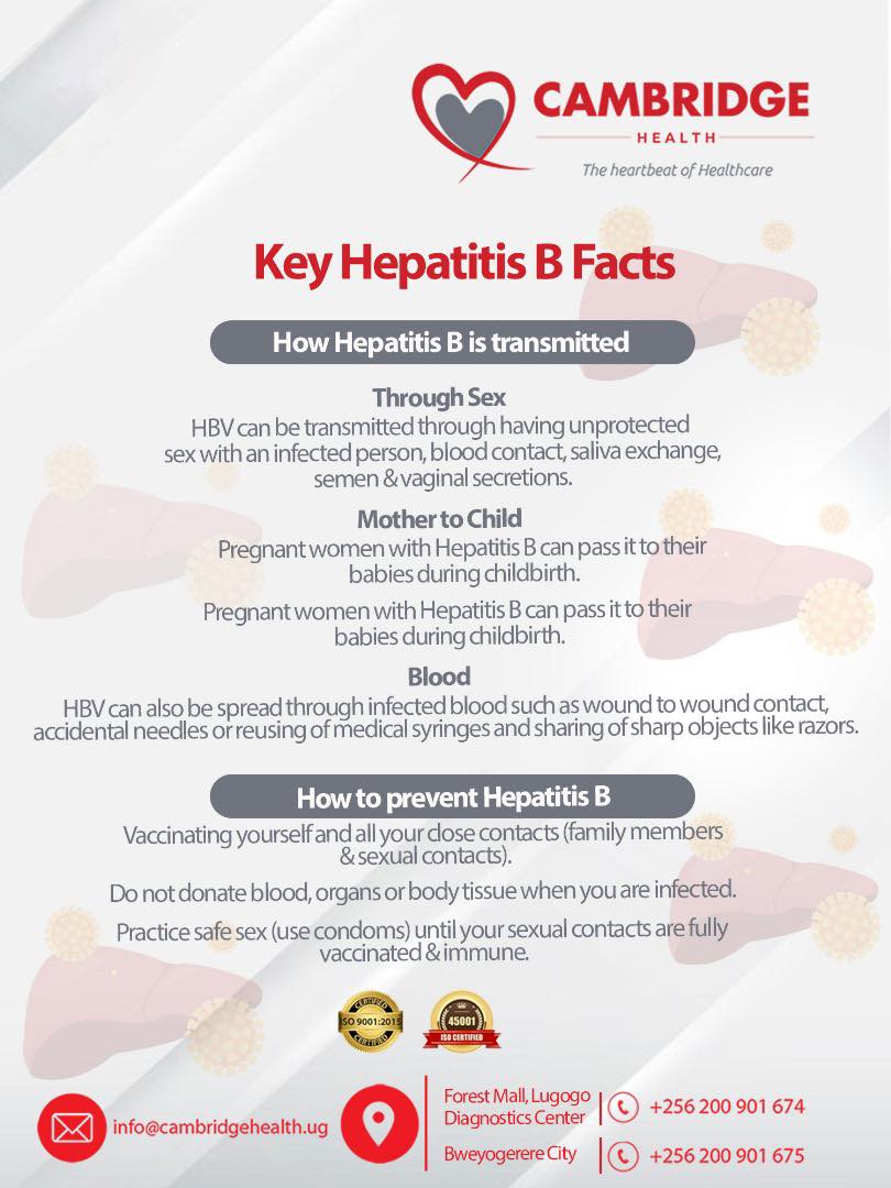 Cambridge - Did you know that Hepatitis B is a chronic infection that ...