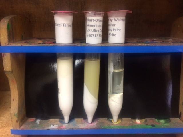 I ran a test in the lab that shows... - Steel Target Paint