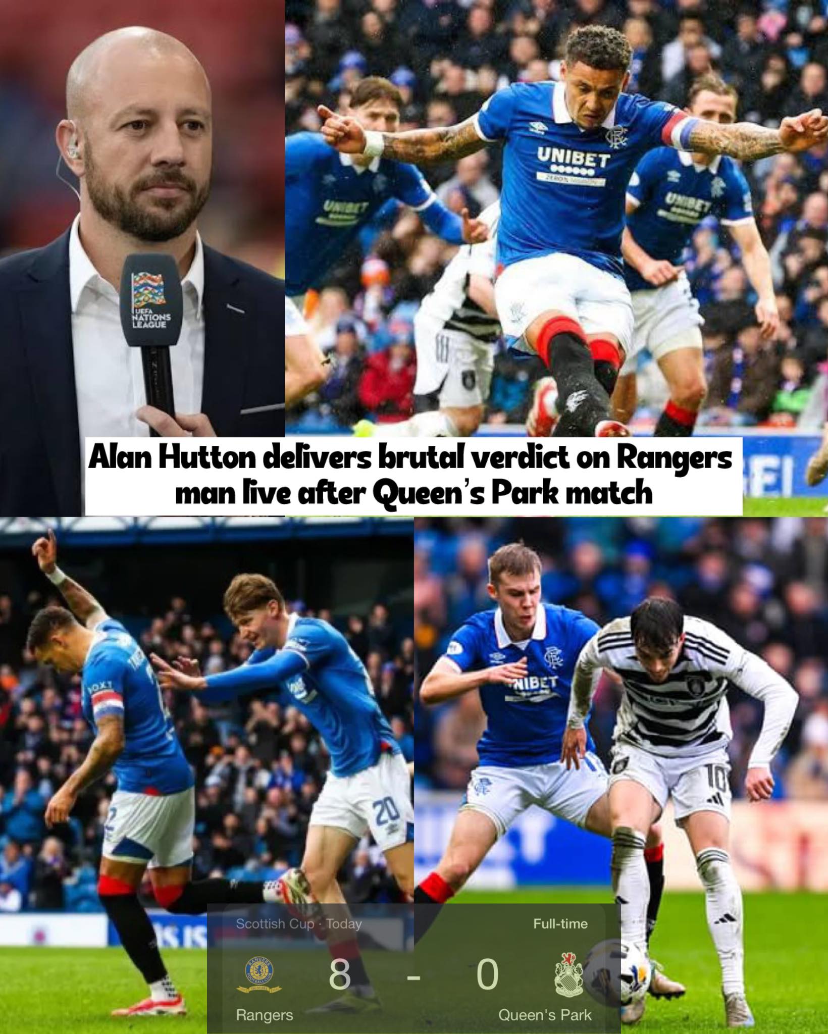 Rangers - Retired Scottish footballer Alan Hutton slams Rangers player ...