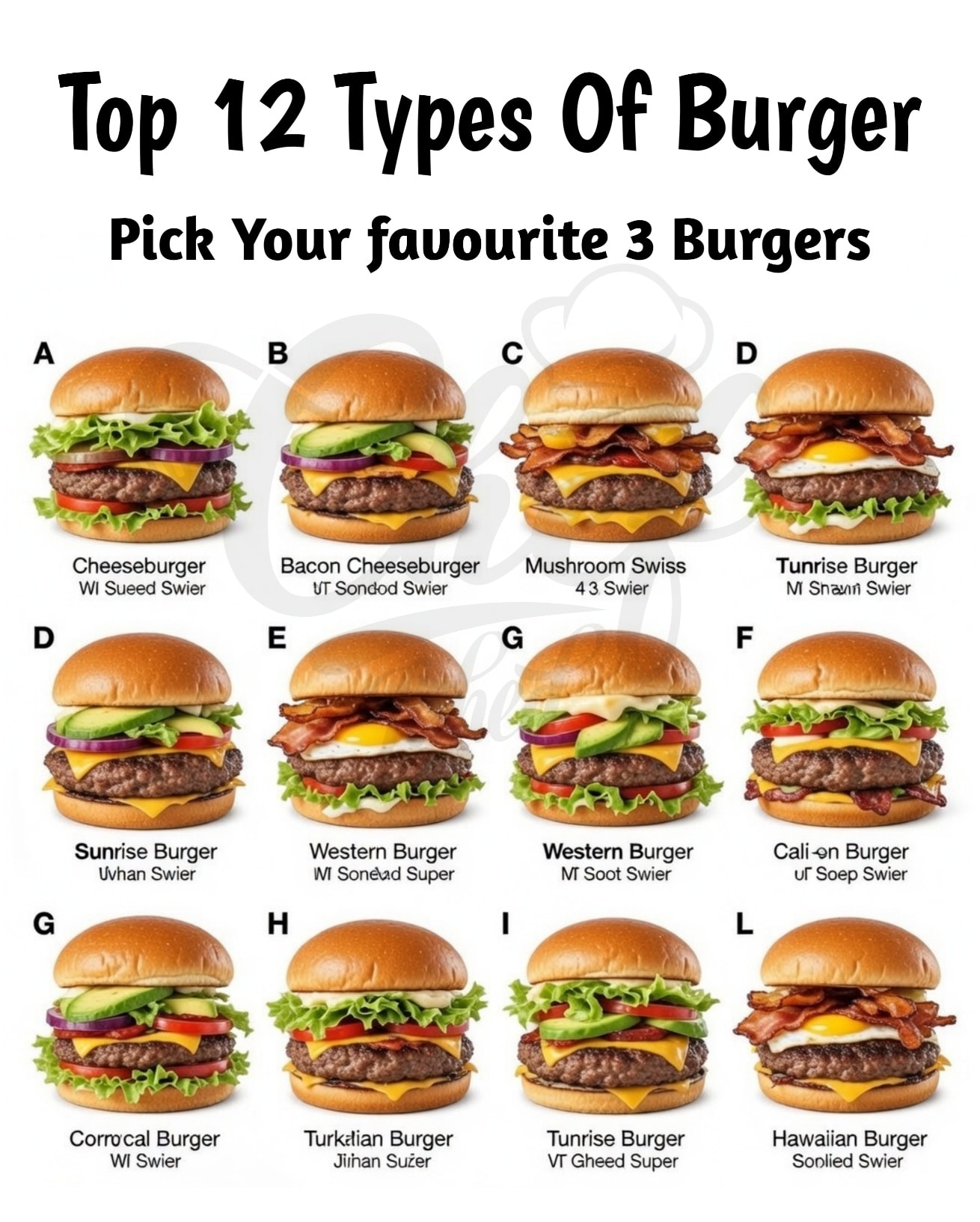 Chef Jahed - The Ultimate Burger Draft! 🍔🥓🥑 If you were... | Facebook