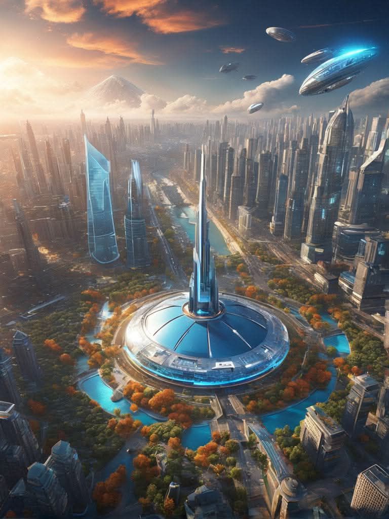 Stable Diffusion Korea | The landscape of the future city, 6535 | Facebook
