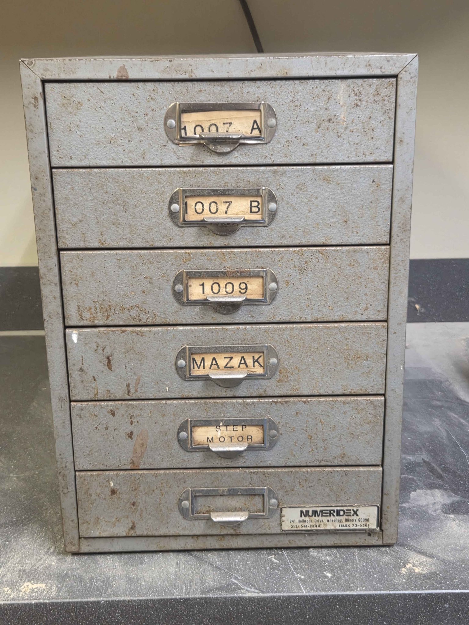 Vintage Numeridex 6 Drawer Parts Cabinet - Dressers & Chests of Drawers ...