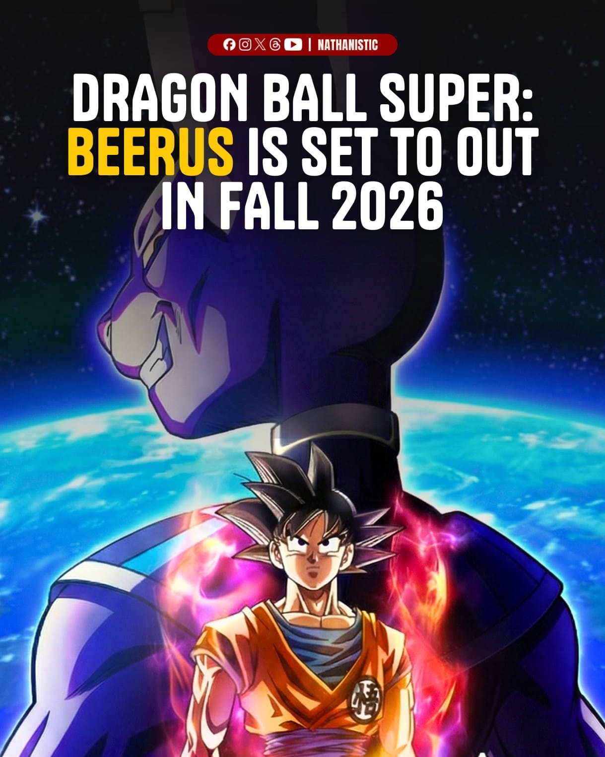 JUST IN: Official poster for 'Dragon Ball Super: Beerus', the