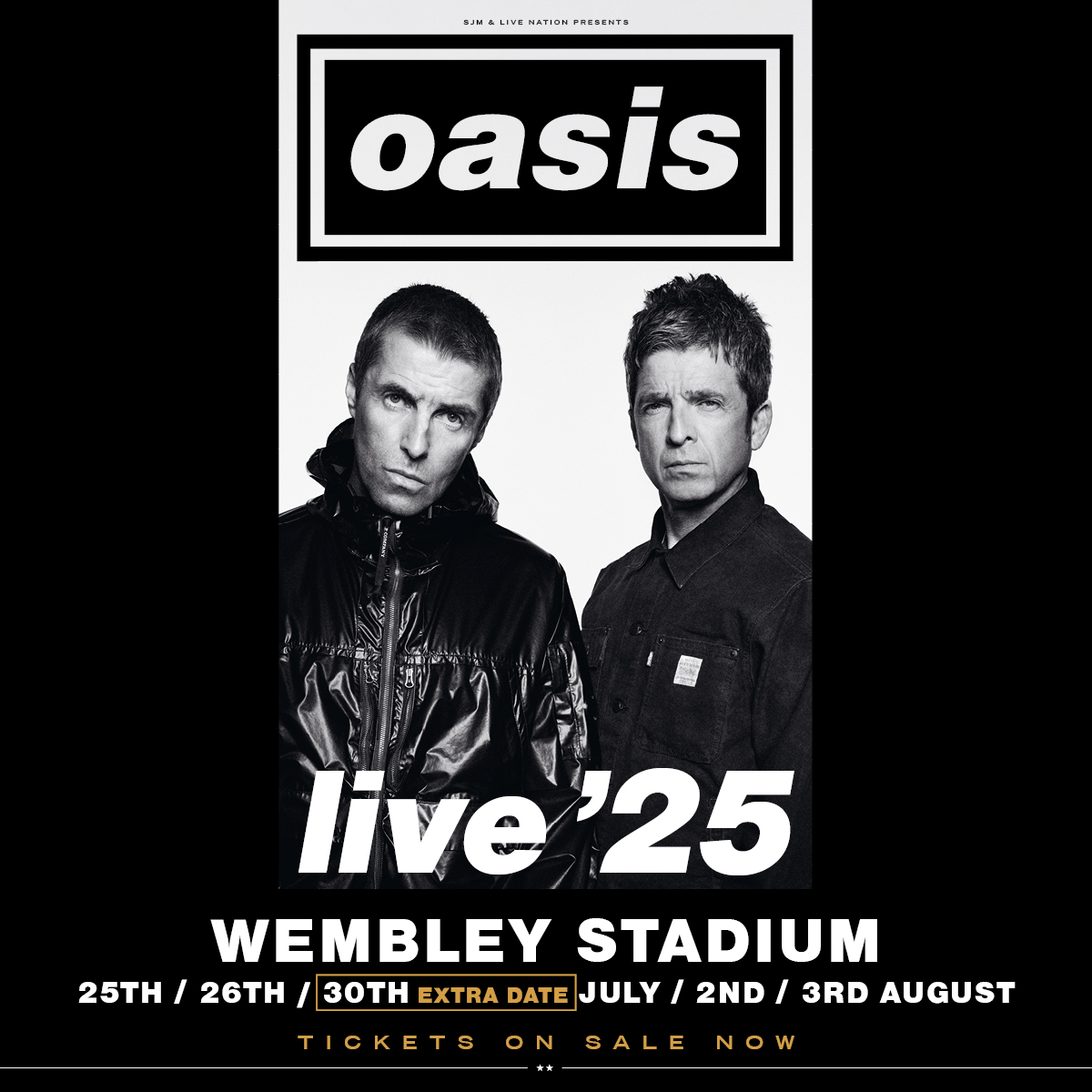 洋楽 Oasis live '25 wembley stadium Oasis Live '25. Wembley Stadium. TICKETS ON SALE NOW: Bit.ly