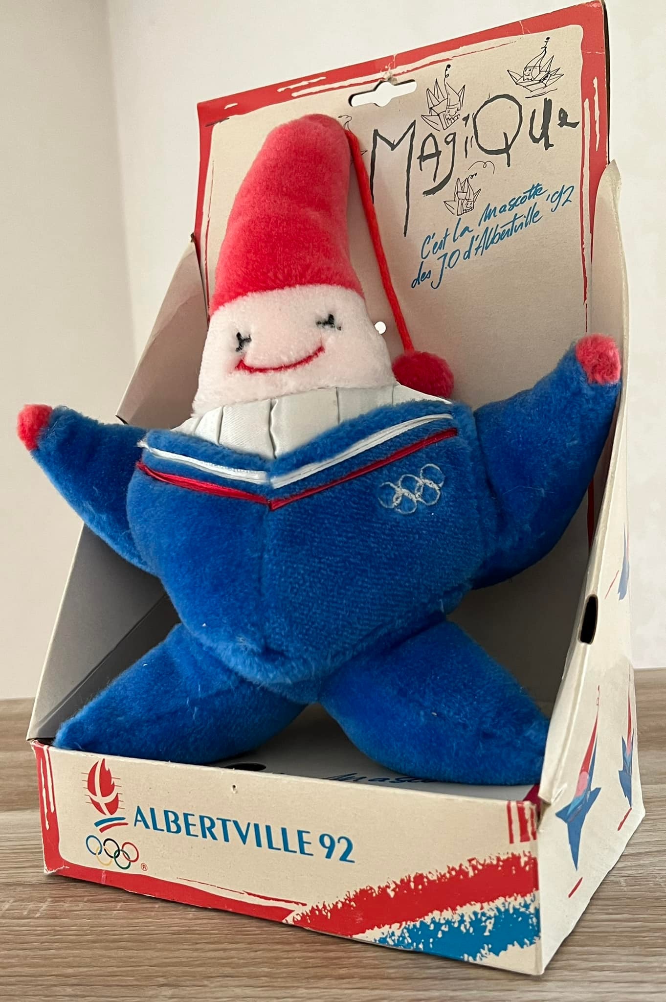 Peluche Mascotte Officielle Jeux Olympiques Albertville 1992 - Collector Vintage, France