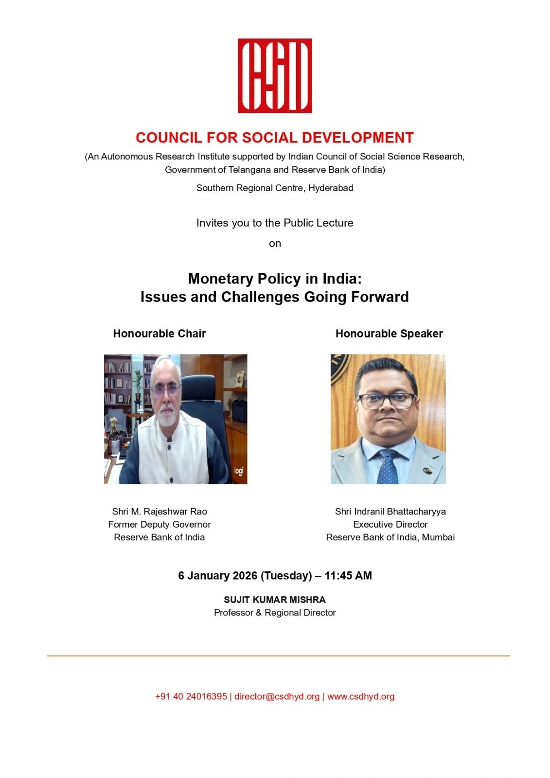Council - Council for Social Development, Hyderabad (CSD) is pleased to ...