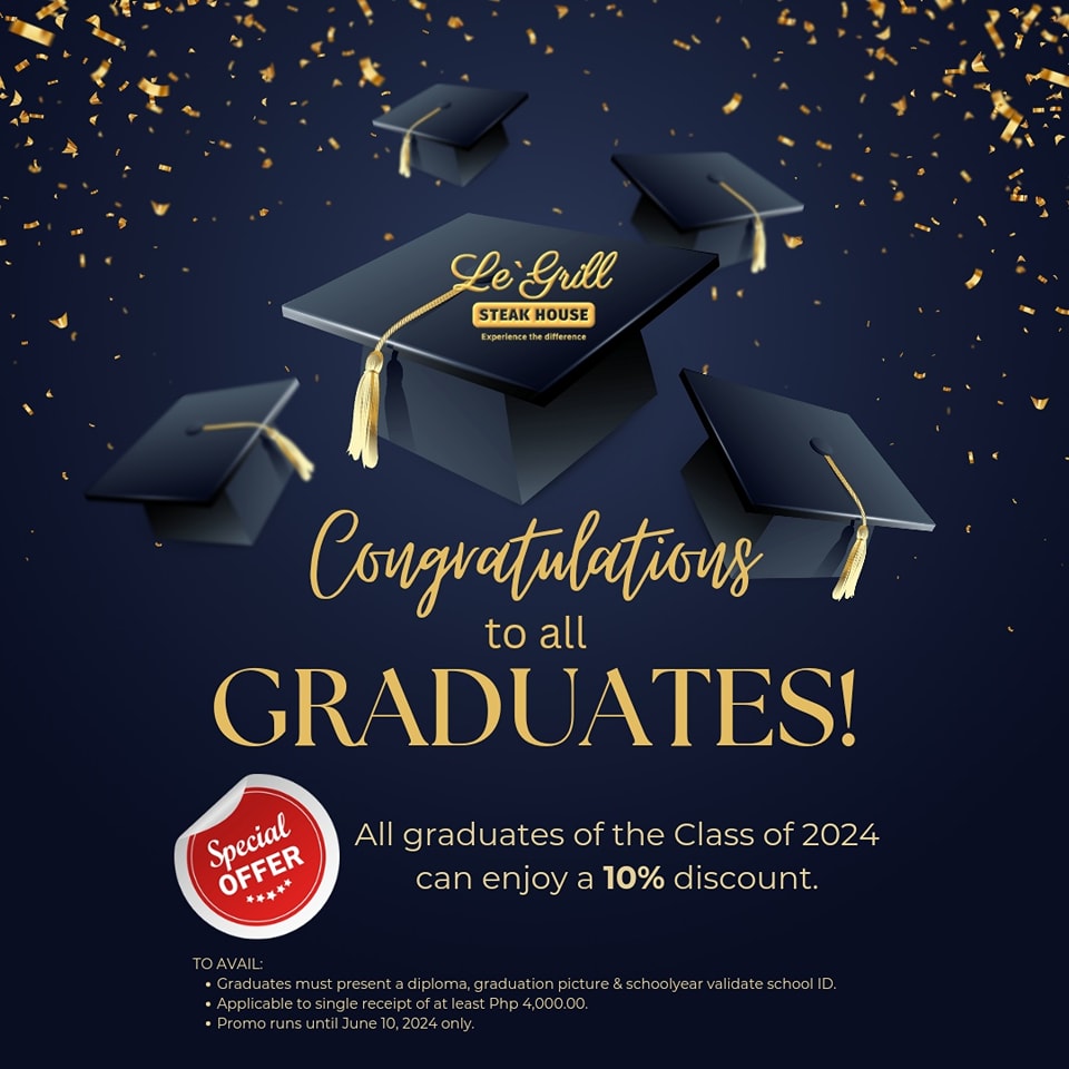 Le'Grill - 🎓 Congratulations, graduates! To celebrate your achievements ...