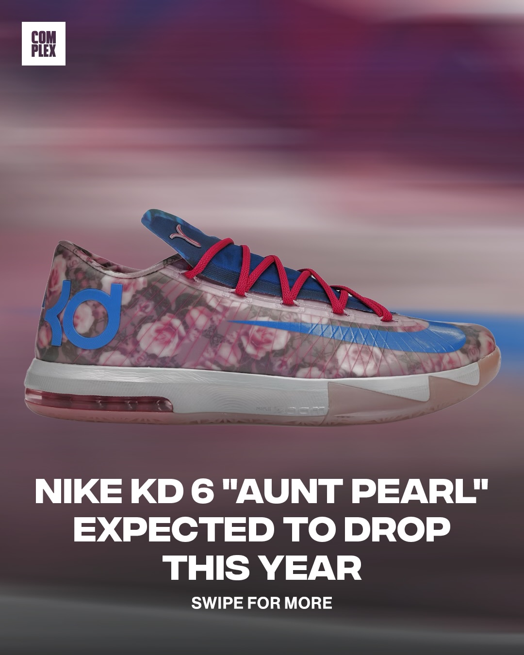 Originally making its debut in 2014 the Nike KD 6 “Aunt Pearl” is