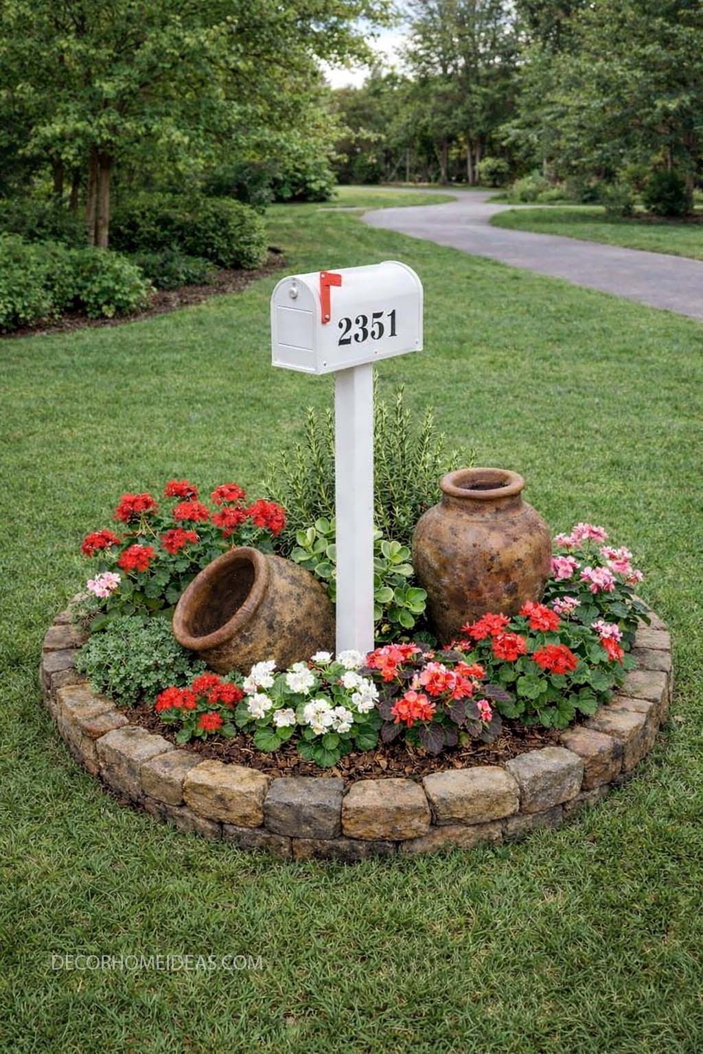 Decor - 30 Charming Mailbox Landscaping Ideas With Flower Beds ⬇ | Facebook