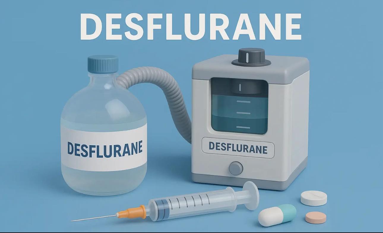 البورد - ⏩Desflurane 🔎 🔺 Mechanism of action: Volatile liquid ...