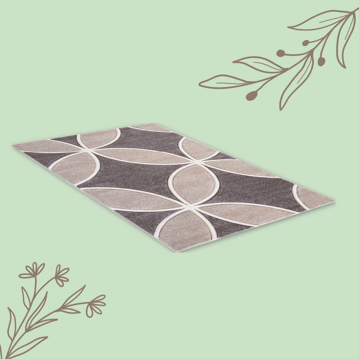 Noch mehr Gemütlichkeit in deine Räume🤎🩶 Dieser Teppich in Braun bringt mit seinem attraktiven Design noch mehr Wohnlichkeit in dein Zuhause. 👉www. roller.de/p/2227001805 #moebelroller #moebel #roller