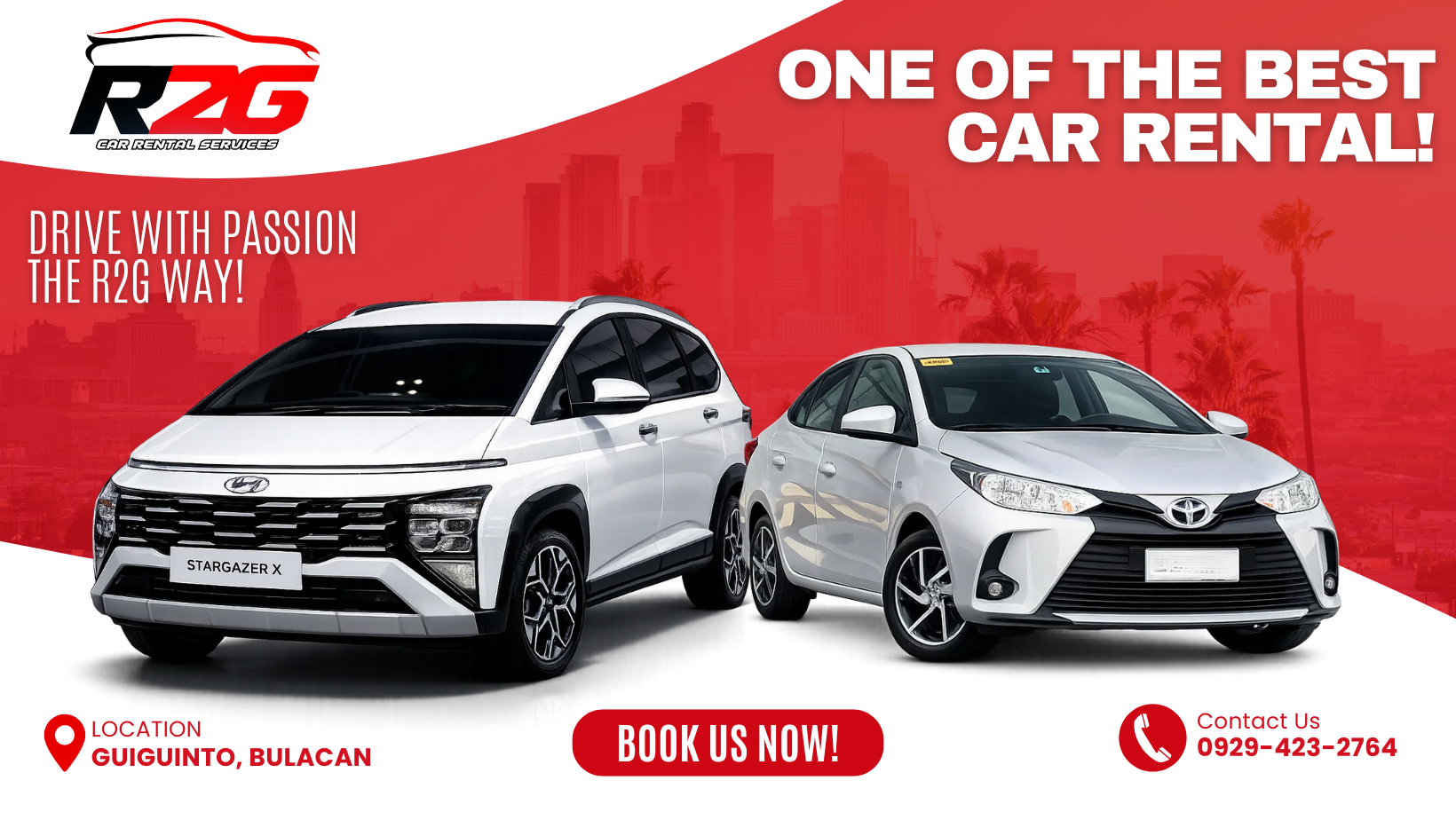 R2G Car Rental Services | Guiguinto