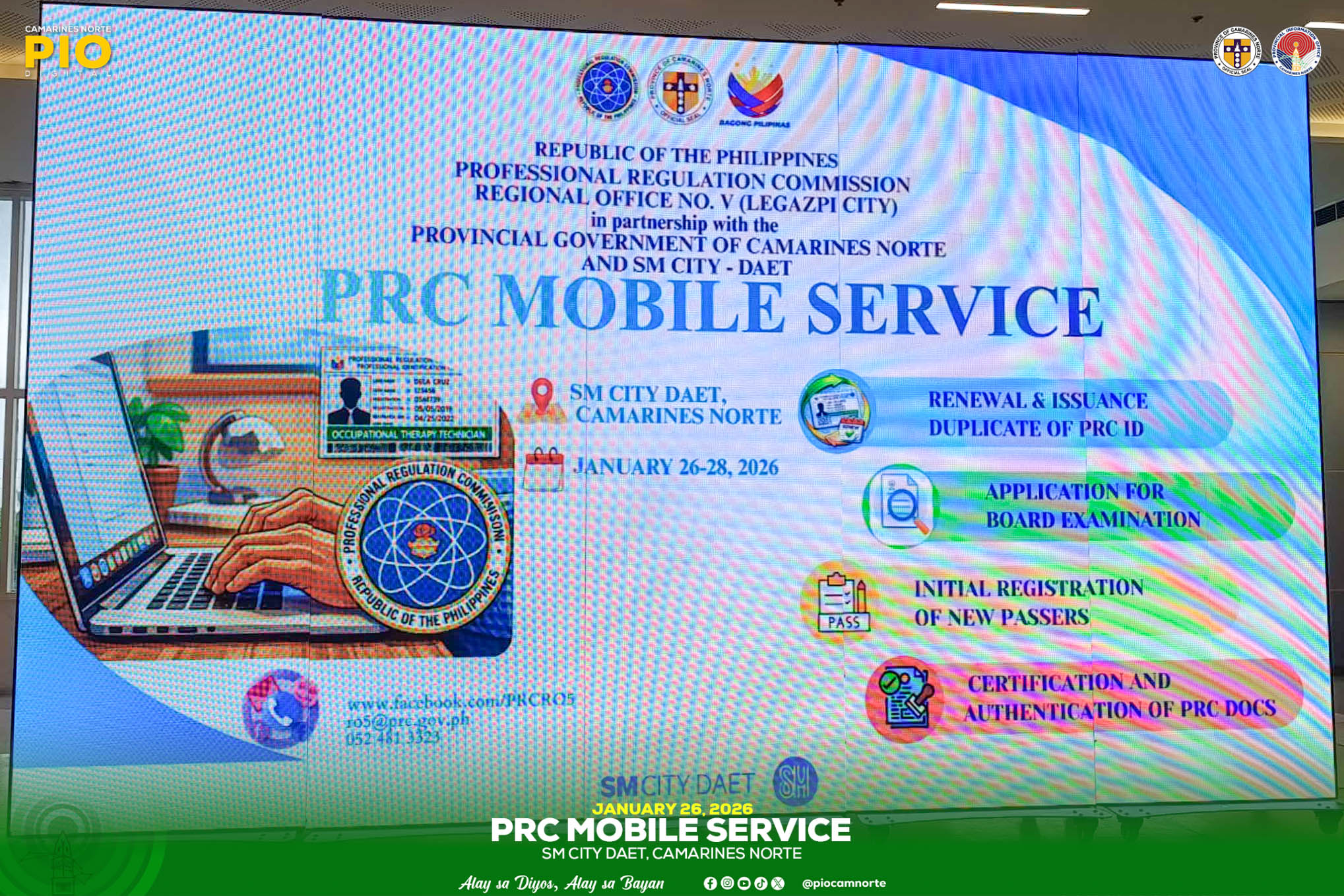 𝐏𝐑𝐂... - Camarines Norte Provincial Information Office | Facebook
