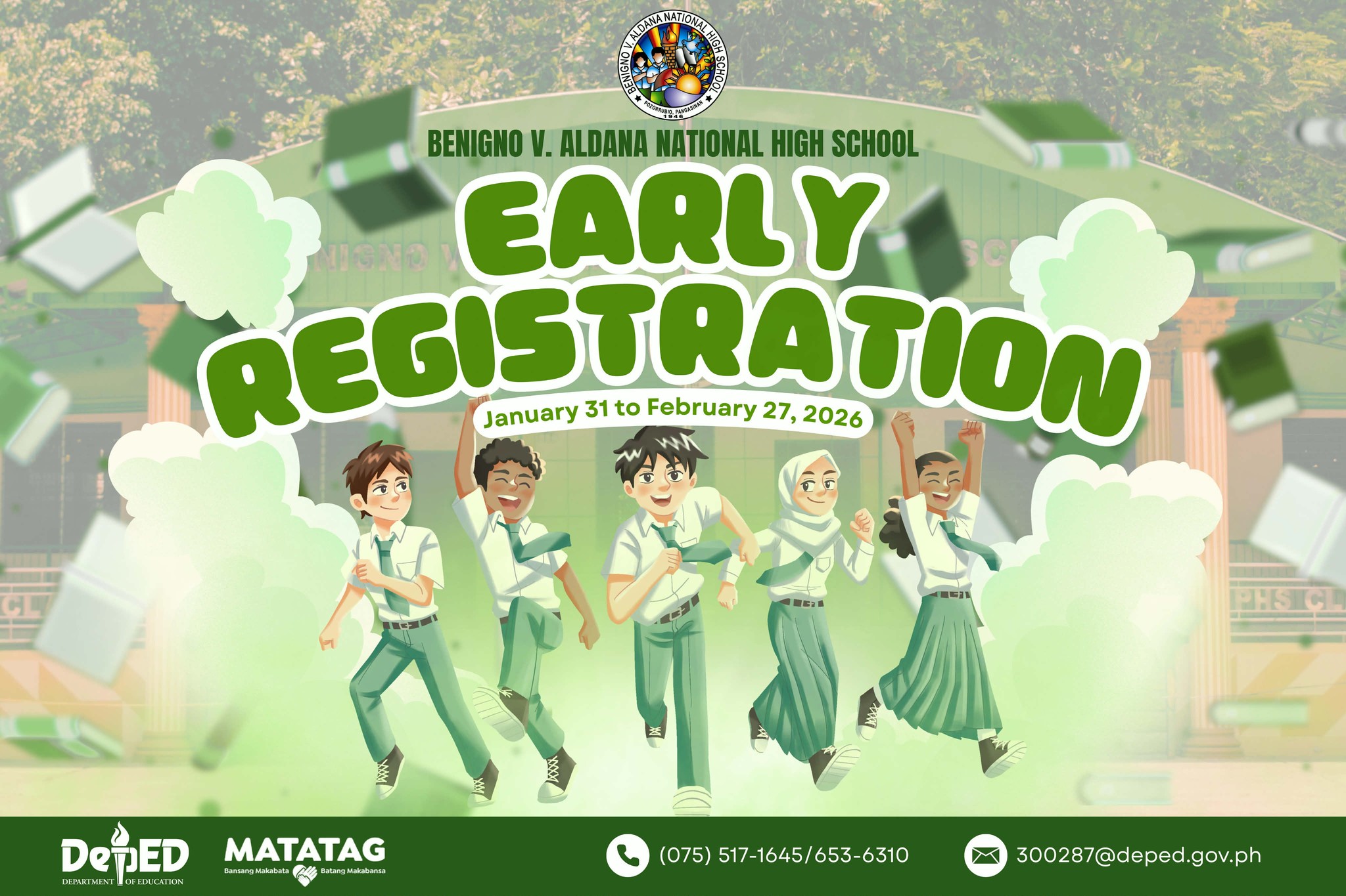 📣 EARLY... - Benigno V. Aldana National High School - 300287 | Facebook