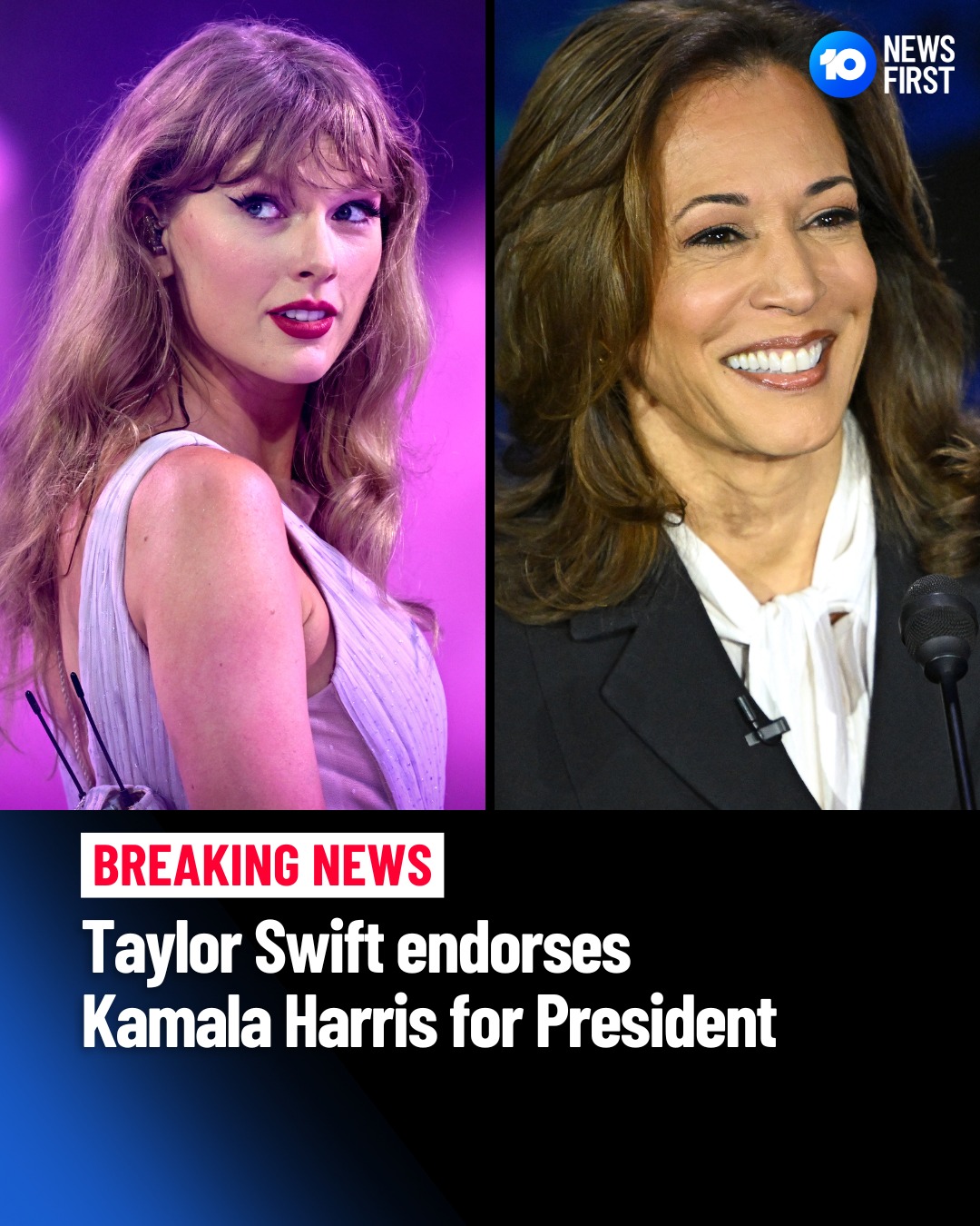 10 - Taylor Swift has endorsed Democratic nominee Kamala Harris for ...