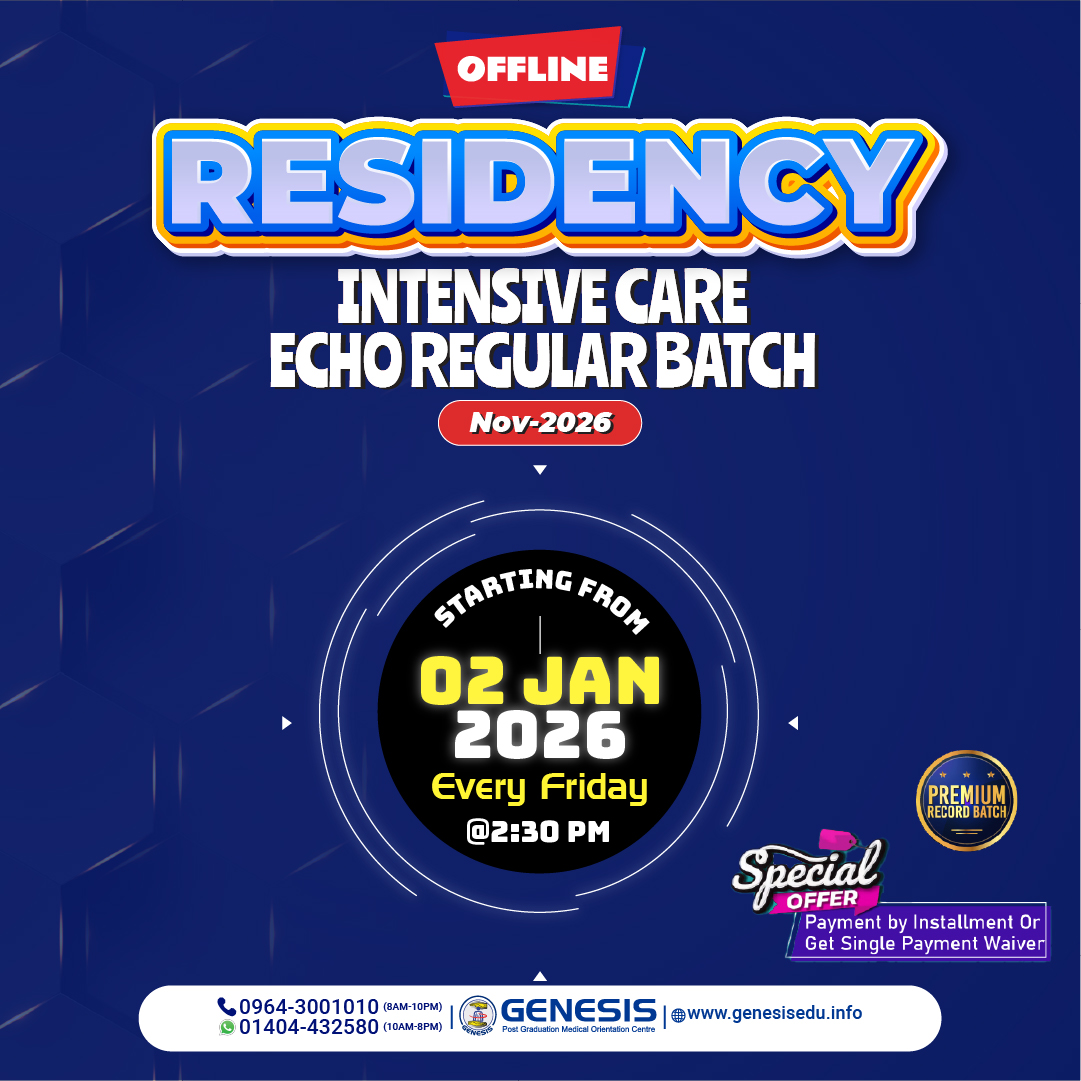 GENESIS - Offline Residency Echo Intensive Care Regular Batch Nov'2026 ...