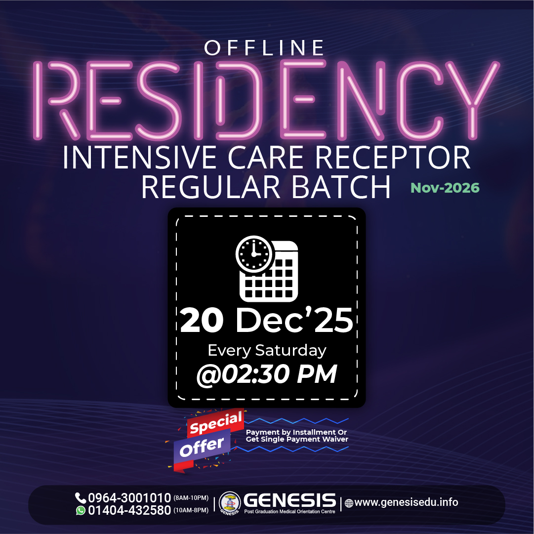 Offline Residency Receptor Intensive... - GENESIS PG entrance | Facebook