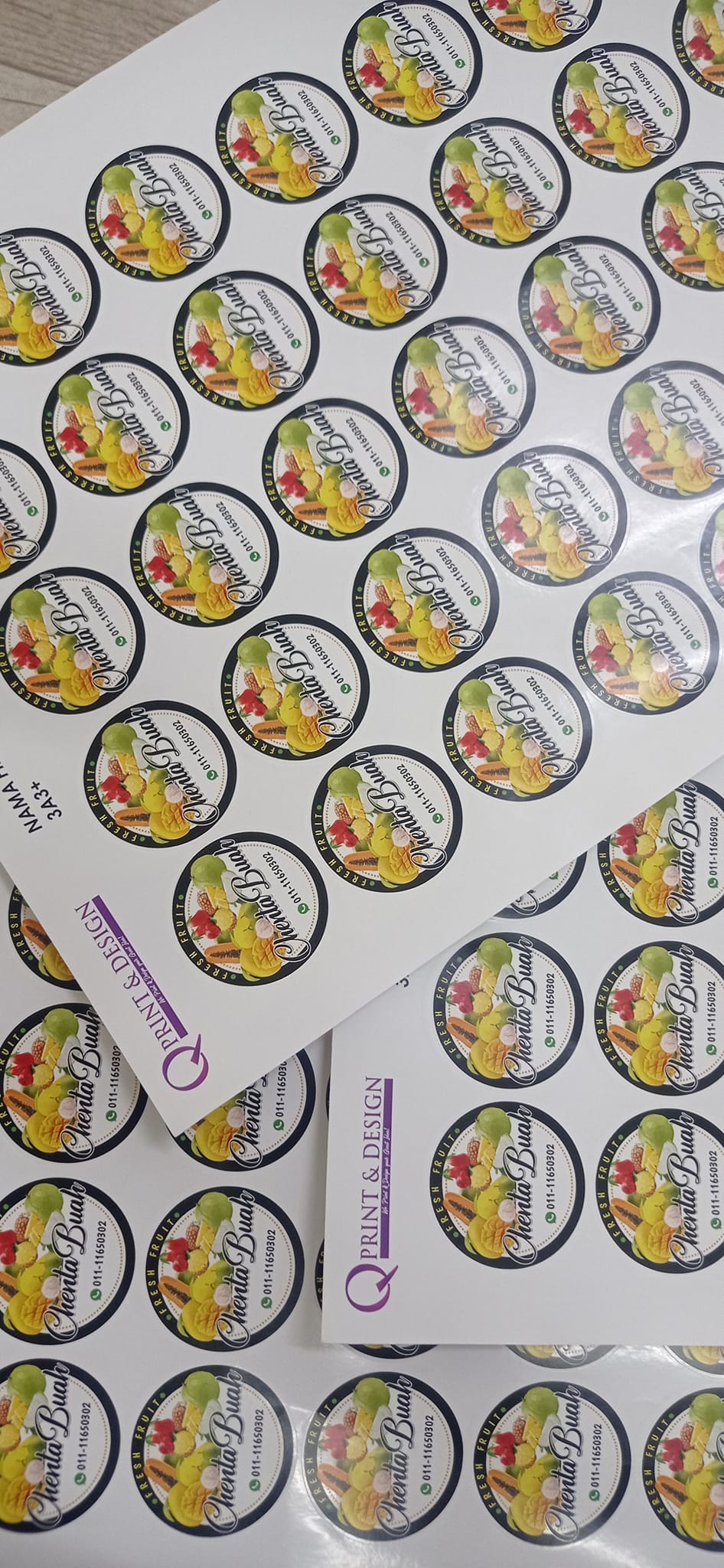 Pakar cetak sticker murah - PVC STICKER + GLOSS LAMINATE Waterproof ...