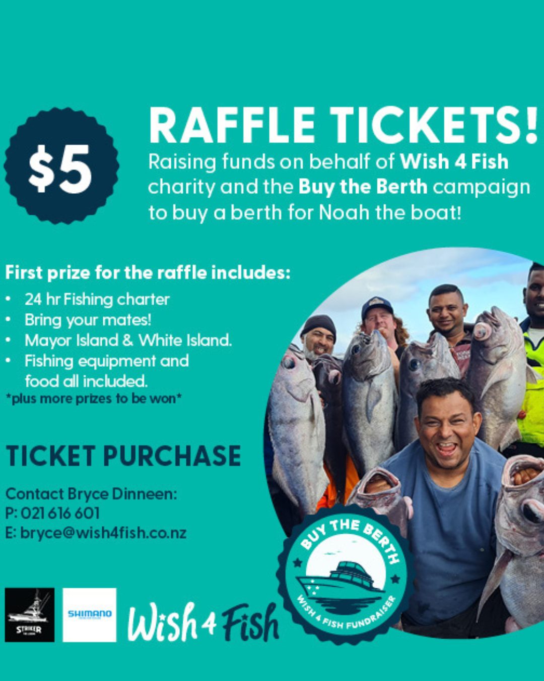 📢 LAST CALL FOR RAFFLE TICKETS!... - The Wish 4 Fish Charity | Facebook