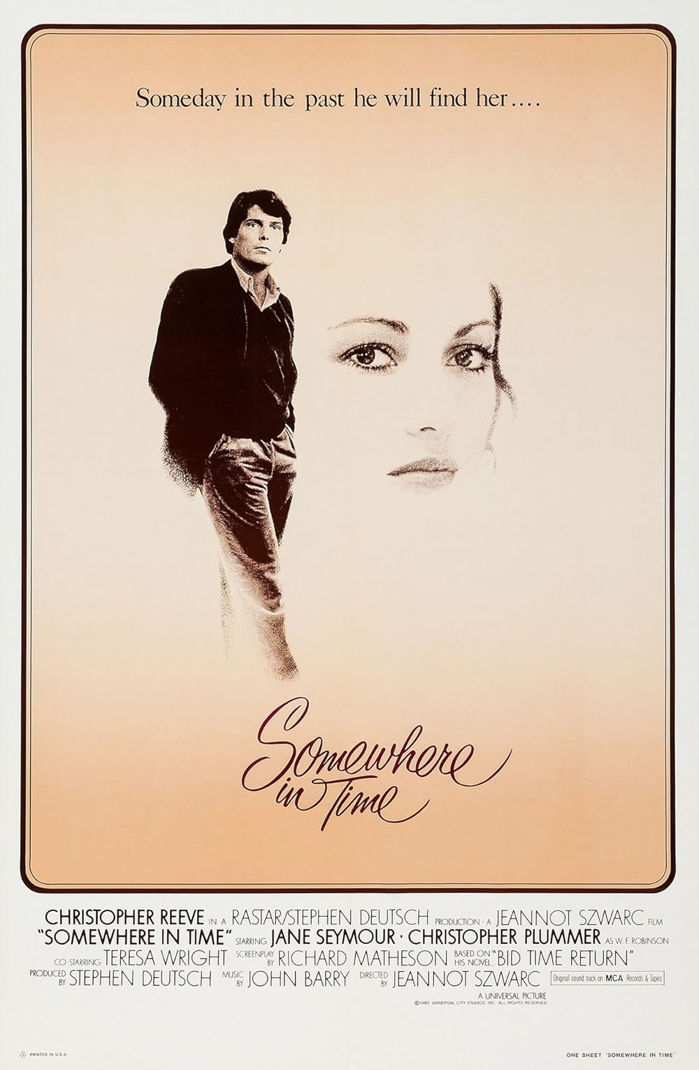 The movie Somewhere In Time is based on the novel 