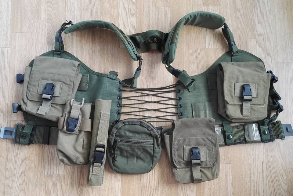 TPH - LBT custom split front chest rig. Back panel is removed and ...