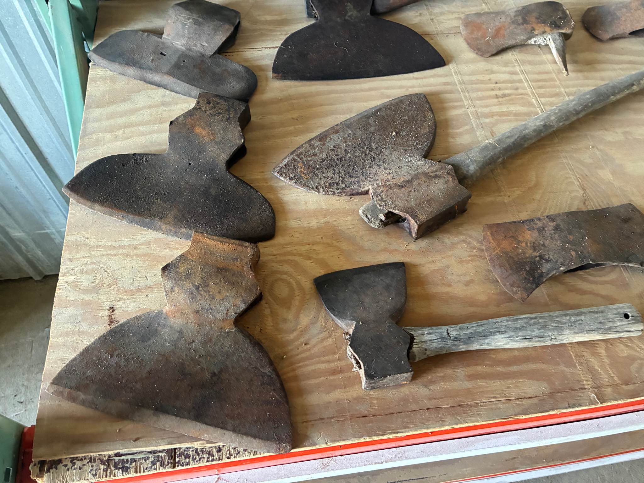 Several broad axes and other axe heads - Garden Tools & Equipment ...