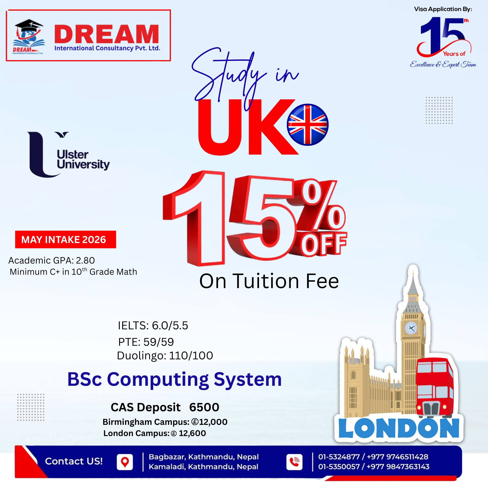 Dream - YOUR UK STUDY JOURNEY STARTS HERE ULSTER UNIVERSITY – MAY 2026 ...